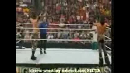 Wwe Night Of Champions 2008 - Miz & John Morrison vs Finlay & Hornswoggle ( Tag Team Championship ) 