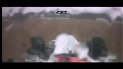 F1 Гран при на Великобритания 2012 - Schumacher се завърта на квалификациите [hd][onboard]