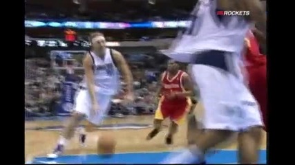 Ouch Dirk Nowitzki Finds 3 Of Houston Rockets Carl Land 
