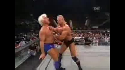 W C W Nitro - Bret Hart, Ric Flair, Hulk Hogan vs Sting, Lex Luger and Ddp 