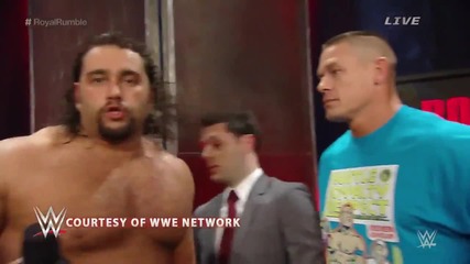 Jonh Cena бива прекъснат от Rusev!!!