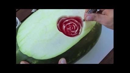 Карвинг с диня - Watermelon carving 