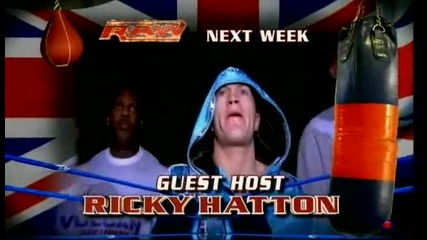 Wwe Raw Next Week Guest Host Ricky Hatton 