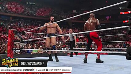 Bobby Lashley & Drew McIntyre launch Theory & The Brawling Brutes out of the ring