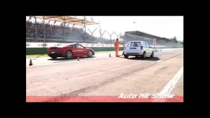 Renault R5 vs Ferrari F430