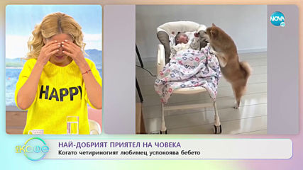 Когато четириногият любимец успокоява бебето - „На кафе” (08.10.2019)