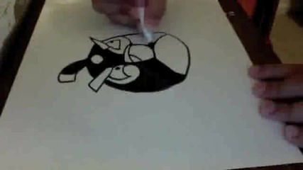 How To Draw The Black Angry Bird