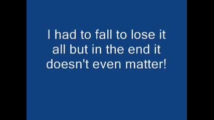 Linkin Park - In The End Lyrics 