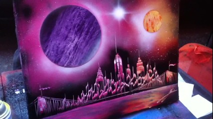 Amazing Spray Paint Art - Newyork City