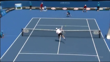 Australian Open 2012 (2 кръг) : Хуан Мартин дел Потро удри хот-дог с голяма сила