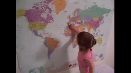 Удивително!бебе Знае Цялата Карта На Света