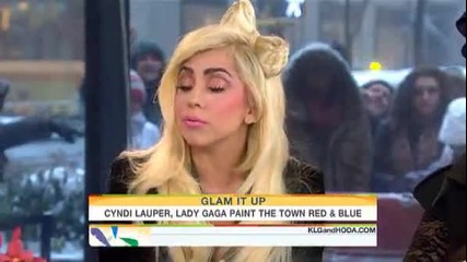 Lady Gaga and Cyndi Lauper Interview on The Today Show 