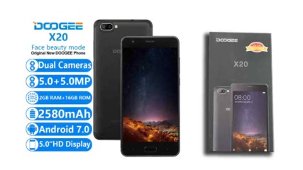 Doogee x20 smartphone unboxing