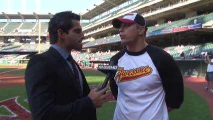 [rt] The Miz Interview before throwing Cleveland Indians first pitch