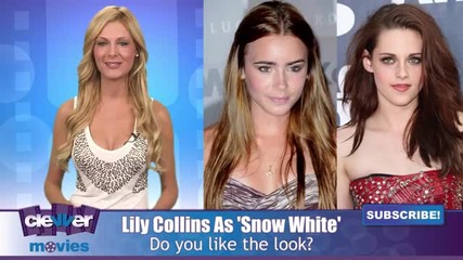 First Look At Lily Collins As Snow White