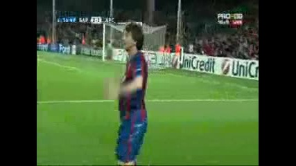 Барселона - Арсенал 4:1 Втори гол на Лео Меси