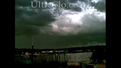 2000 Fps Lightning & Rain in Ultraslo motion 