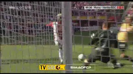 Mainz 05 - Hertha Berlin 2 - 1 (2 - 1,  12 9 2009)