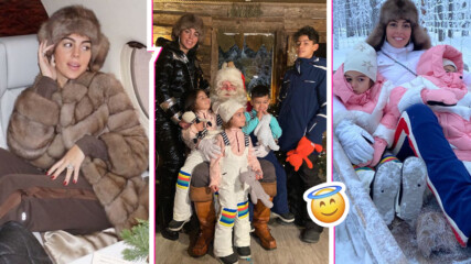 Милионерска приказка на -15 градуса: Джорджина заведе децата на Кристиано Роналдо в Лапландия