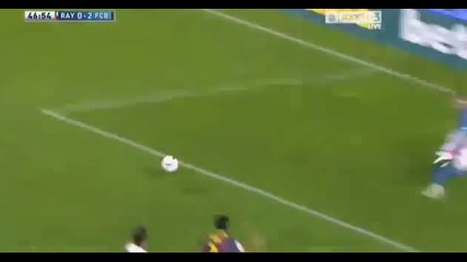 Райо Валекано - Барселона 0:2, Педро (47)