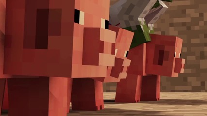 Pig Racing - A Minecraft [amv]