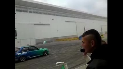 2x Bmw V8 vs Nissan Silvia huge burnouts + drift 
