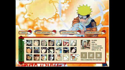 Naruto Arena My Characters
