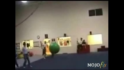 Little Kid Vs. Big Ball