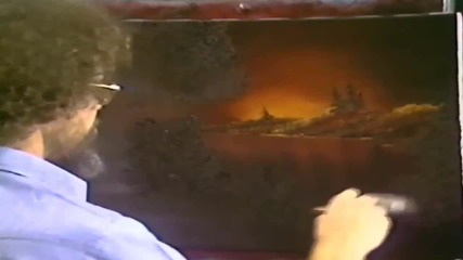 S01 Радостта на живописта с Bob Ross E03 - абаносов залез ღобучение в рисуване, живописღ