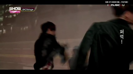 16 Bts - V & Jin зад кулисите - [mbc Music] Show Champion E170(167-151212) (160120)