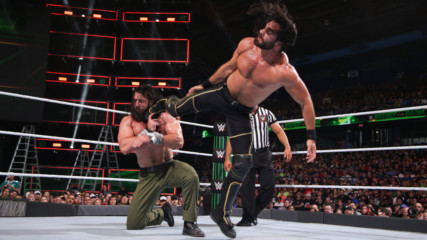 Seth Rollins keeps Elias down with a relentless assault: WWE Money in the Bank 2018 (WWE Network Exclusive)