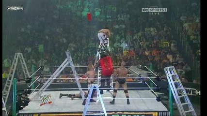 Wwe Money In The Bank 2010 8 Man Raw M I T B Ladder Match 2/3 