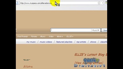 Регистрацията На Ели Раданова От Music Idol 3 В Www.vbox7.com И Www.myspace.com 