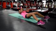 Фитнес упражнения - Коремни преси от лег с редуване на краката