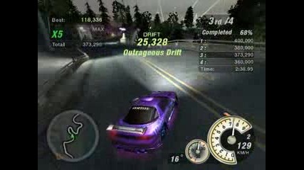 Nfs U2 - Drift with 3000 Gt