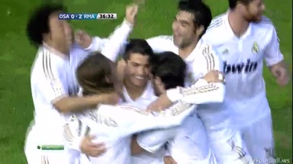 Страхотно изпълнение! Osasuna 0 - 2 Real Madrid ( Ronaldo )