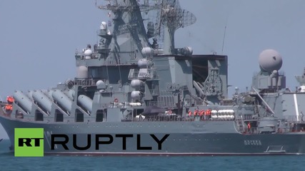 Russia: Black Sea Fleet's flagship sets off for naval drills with China