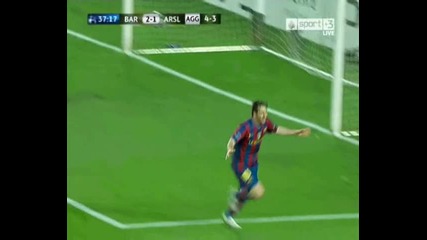 [hq] Барселона 4 - 1 Арсенал - Меси 2 - 1
