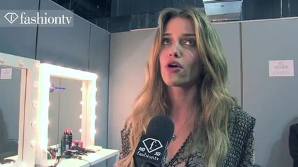 Ana Beatriz Barros - Interview Backstage at Blueman, Ffw Rio Spring 2012
