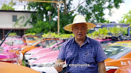 Taxis-turned-vegetable gardens in Thailand