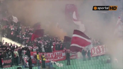 Факлеада на червената агитка срещу Левски !!!