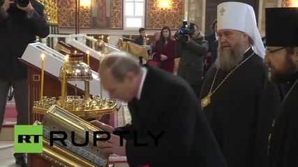 Kazakhstan: Putin visits Russian Orthodox Cathedral in Astana