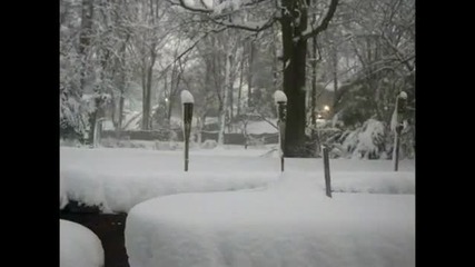 Как се натрупва снега, заснето на забързан кадър ! 