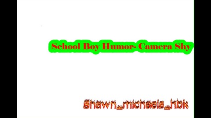 School Boy Humor - Camera Shy 