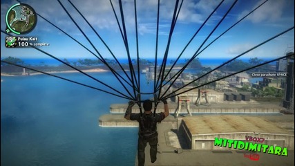 Just Cause 2 - Скок с парашут от планина