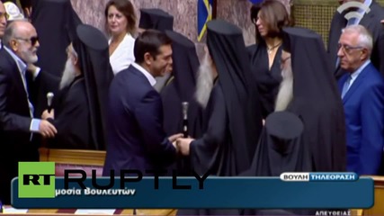 Greece: Members of Parliament perform swearing-in ceremony