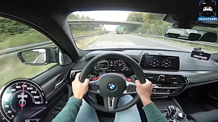 Bmw M5 F90 Competition 625hp Autobahn Pov 309km h