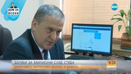 Бизнесът губи милиони заради студа