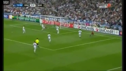 Real Madrid vs Barcelona (0-2) Messi goal 1 27.04.2011