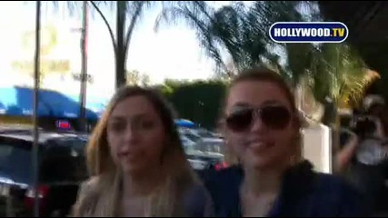 Miley Cyrus Swarmed by Paparazzi in Studio City
